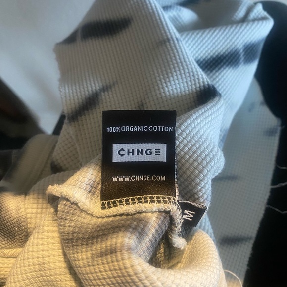 CHNGE Marble Tie Dye Logo Ribbed Crop Tank Top Unisex Size Medium - Picture 5 of 7